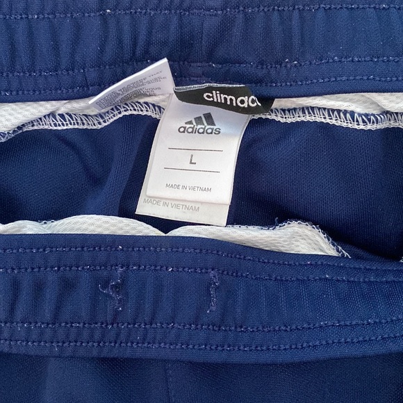 Adidas Tapered Leg Trackpants - Size:L - Col-Blue - Picture 2 of 3